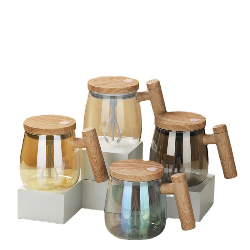400ML Self Stirring Coffee Mug Electric Mixing Glass Coffee CupHigh Speed Fast Automatic Coffee Cup For Gyms Dining Room Kitchen Gadgets - Imagen 4