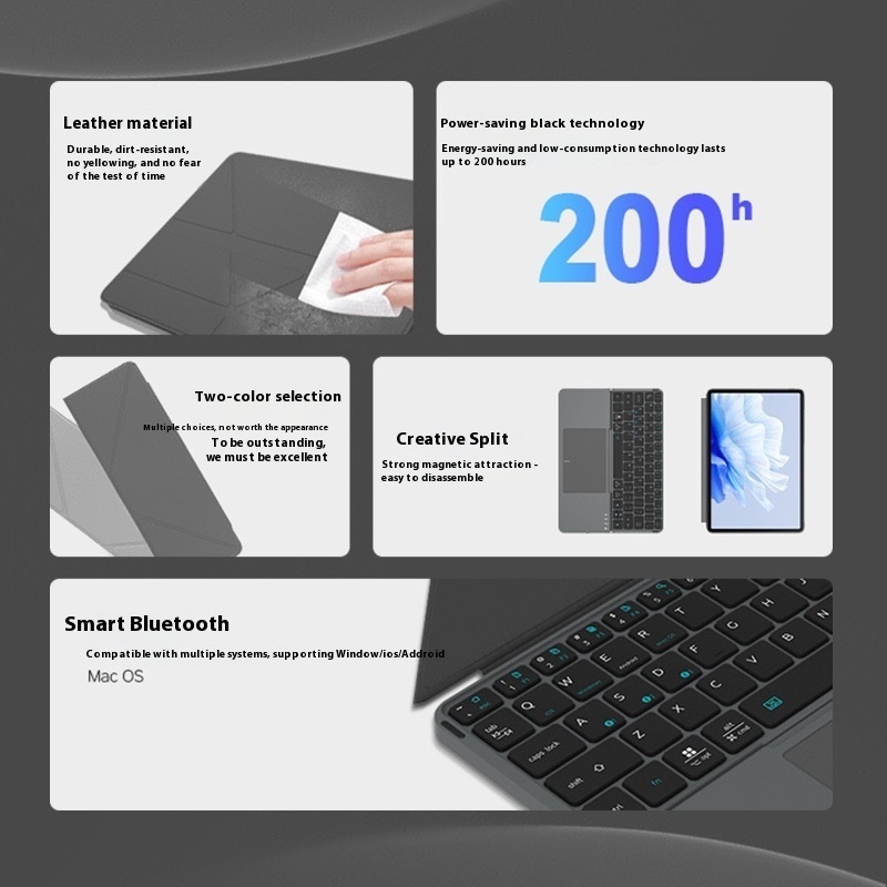Wireless Bluetooth Folding Keyboard Phablet With Keyboard - Imagen 3