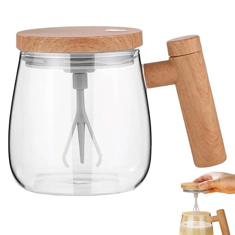 400ML Self Stirring Coffee Mug Electric Mixing Glass Coffee CupHigh Speed Fast Automatic Coffee Cup For Gyms Dining Room Kitchen Gadgets - Imagen 5