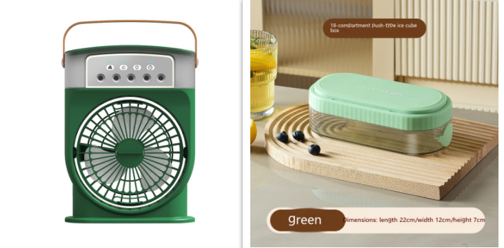 Portable USB Air Conditioner Cooling Fan With 5 Sprays 7 Color Light 600ML Water Tank Spray Mist Air Cooler Humidifiers - Imagen 5