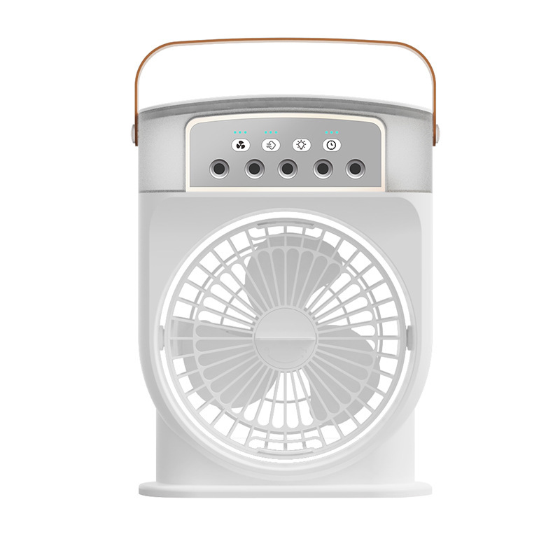 Portable USB Air Conditioner Cooling Fan With 5 Sprays 7 Color Light 600ML Water Tank Spray Mist Air Cooler Humidifiers - Imagen 8