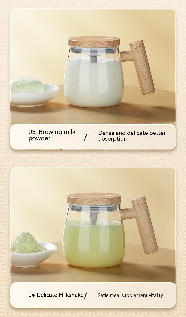 400ML Self Stirring Coffee Mug Electric Mixing Glass Coffee CupHigh Speed Fast Automatic Coffee Cup For Gyms Dining Room Kitchen Gadgets - Imagen 3
