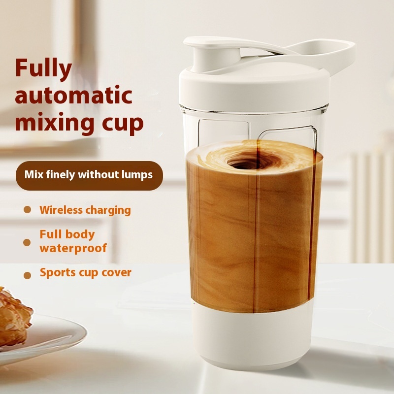 400ML 14oz Electric Protein Powder Mixing Cup Automatic Shaker Mixer Shake Bottle Milk Coffee Blender Kettle Fro Gym 1200mAh - Imagen 8